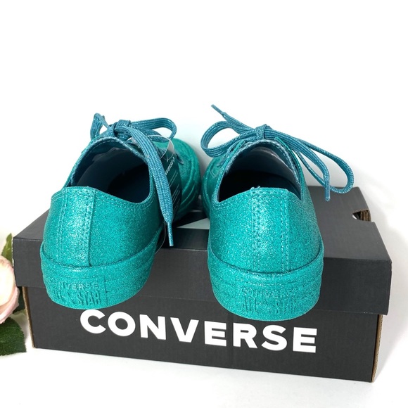 Converse Ctas Low Top Britany Blue Glitter AUTHENT - Picture 3 of 8